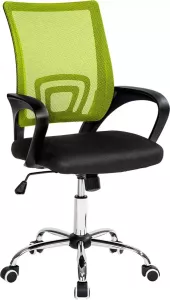Tectake bureaustoel burostoel kantoor design zwart groen 401790