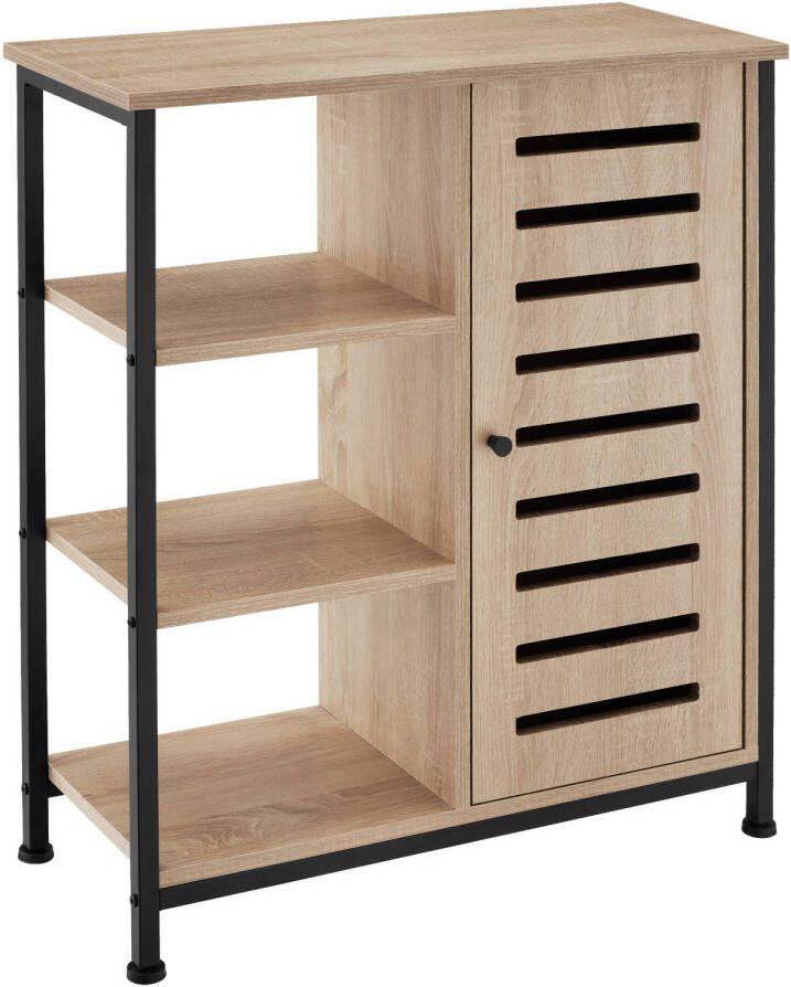 Tectake Wandkast 71x32x82cm industrieel lichtbruin 404761