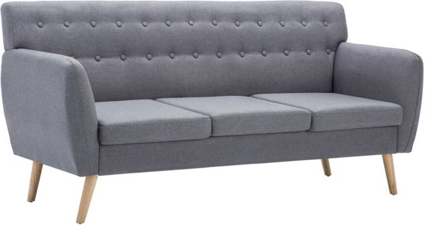 The Living Store 3-zitsbank lichtgrijs 172 x 70 x 82 cm Stijlvolle en comfortabele sofa