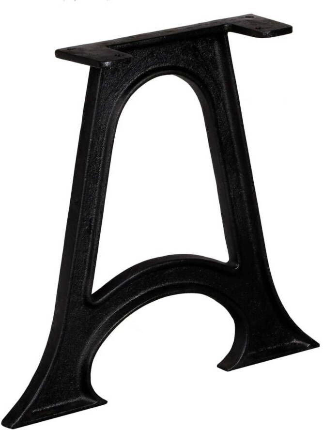 VidaXL The Living Store A-frame tafelpoten 44 x 41 cm zwart gietijzer