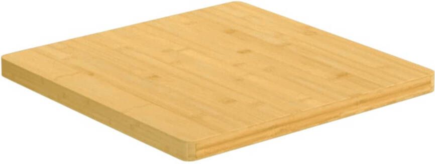 VidaXL The Living Store Bamboe Tafelblad 60 x 60 x 2.5 cm Duurzaam Veelzijdig