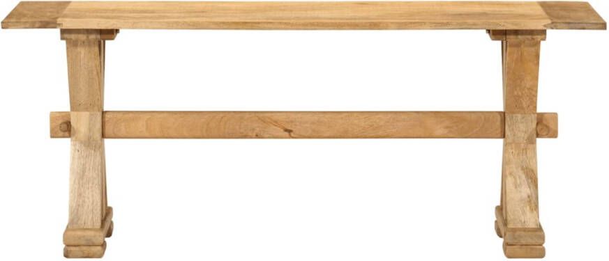 The Living Store Bank Massief Mangohout Woonkamer Hal Kleedkamerbank 110 x 35 x 45 cm Max 110 kg draagvermogen