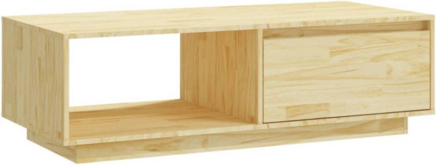 The Living Store Banktafel Modern ontwerp Massief grenenhout 110 x 50 x 33.5 cm Opbergschap