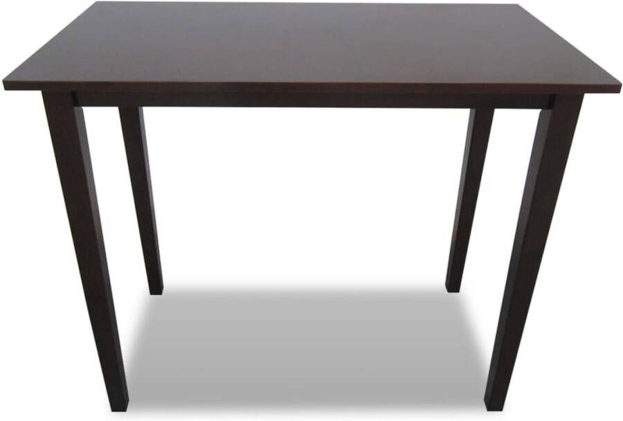 The Living Store Bartafel Houtfineer 110 x 60 x 90.8 cm Bruin - Foto 1