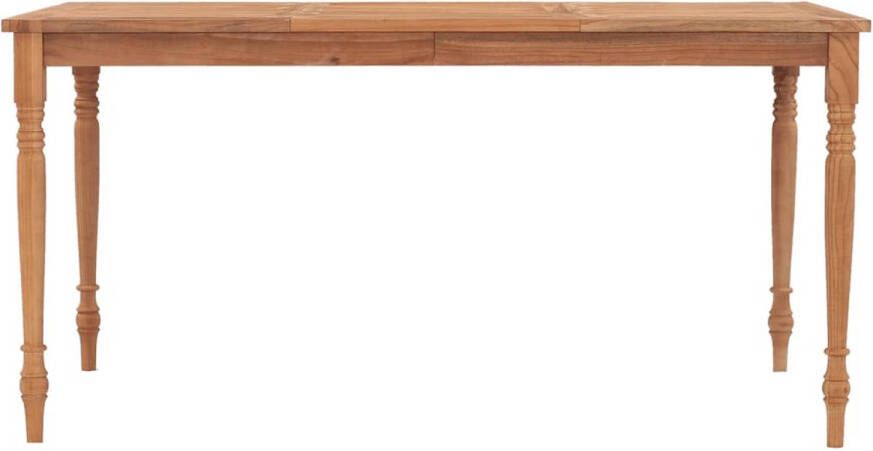 The Living Store Batavia Eettafel 150 x 90 x 75 cm Teakhout