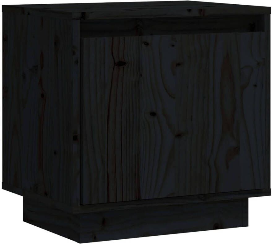 The Living Store Bedkastje Hout 40 x 30 x 40 cm Zwart