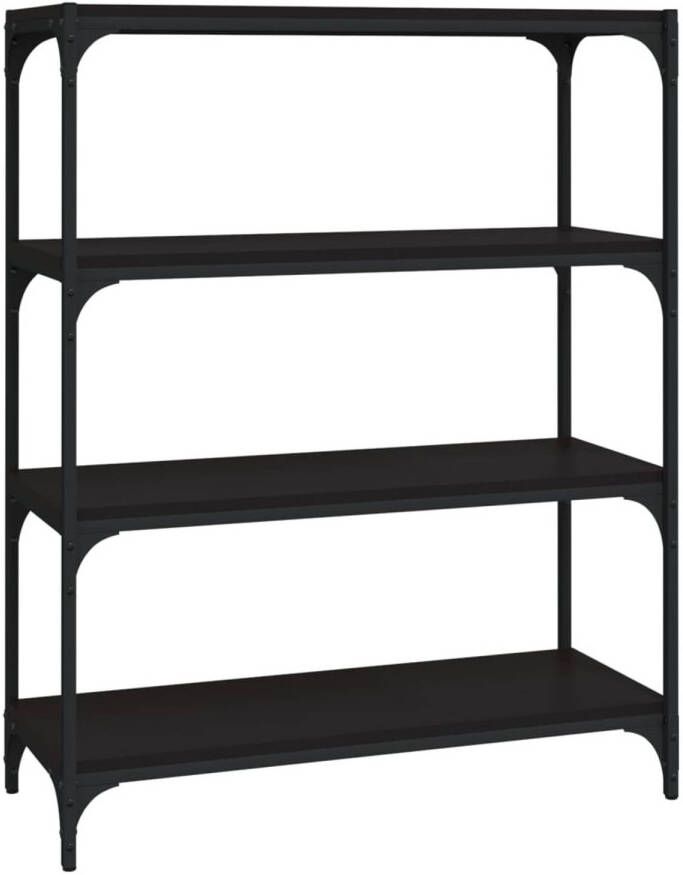 The Living Store Boekenkast 80 x 33 x 100 cm Duurzaam bewerkt hout en staal