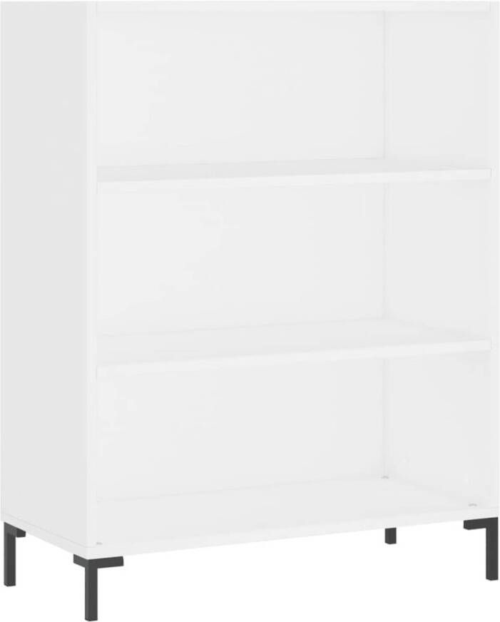 The Living Store Boekenkast Wit 69.5 x 32.5 x 90 cm Stevig Vochtbestendig