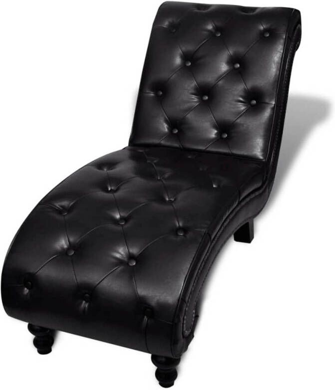 The Living Store Chaise Longue Bruin Loungebank 145 x 52 x 77 cm Hoogwaardig Polyurethaan
