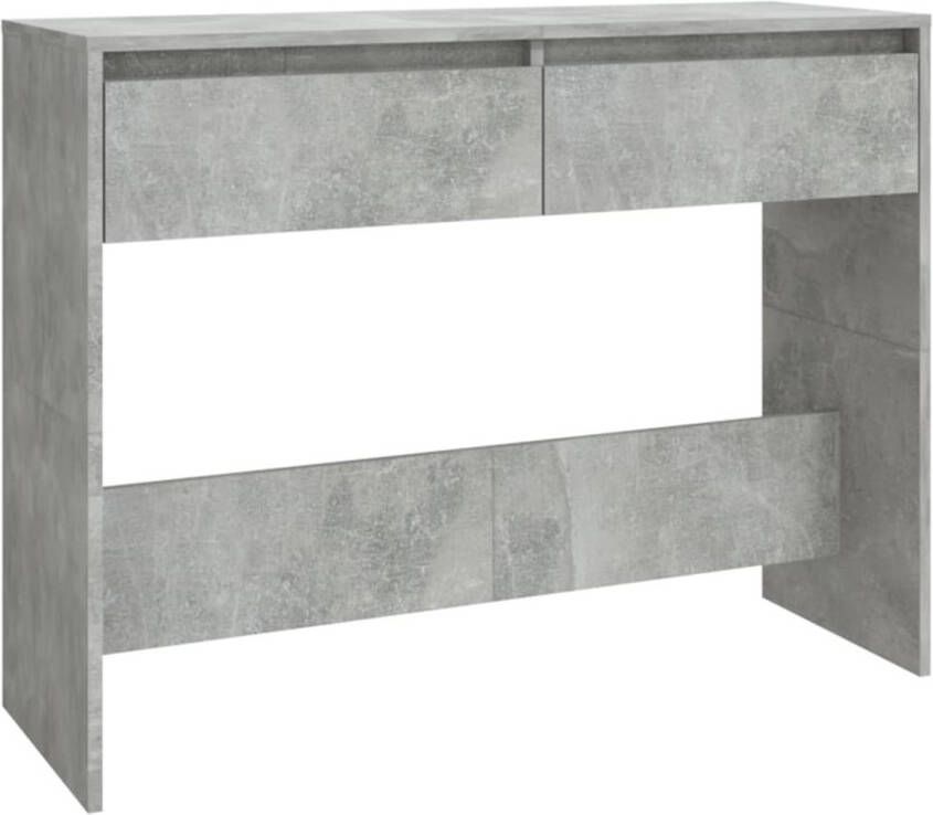 The Living Store Consoletafel betongrijs 100 x 35 x 76.5 cm Montage vereist