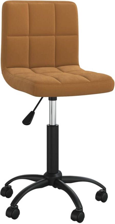 The Living Store Eetkamerstoelen fluweel 40x47 cm bruin