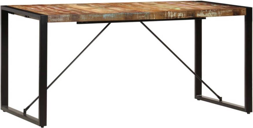 The Living Store Eettafel Antieke Stijl Gerecycled Hout 160 x 80 x 75 cm