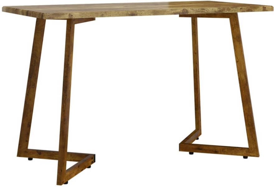 The Living Store Eettafel Donkerbruin 120x60x74 cm Stevig frame en stabiel tafelblad