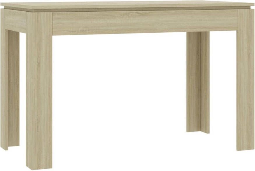 The Living Store Eettafel Sonoma Eiken 120 x 60 x 76 cm Strak Ontwerp - Foto 1