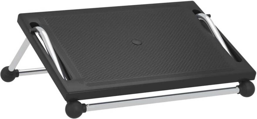 The Living Store Ergonomische Voetensteun 45 x 40 x 13.5 cm Duurzaam HIPS en Staal Voetensteun Ergonomische Voetsteun Voetenbank Zitcomfort Rugondersteuning