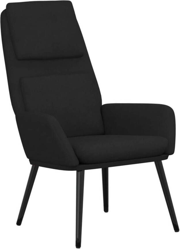The Living Store fauteuil Comfort 70 x 77 x 98 cm zwart stof