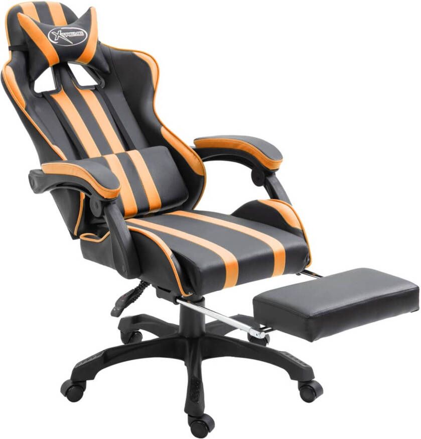 The Living Store Gamingstoel Opvallend en luxe Hoog rugontwerp Ergonomisch gevulde kussens In hoogte
