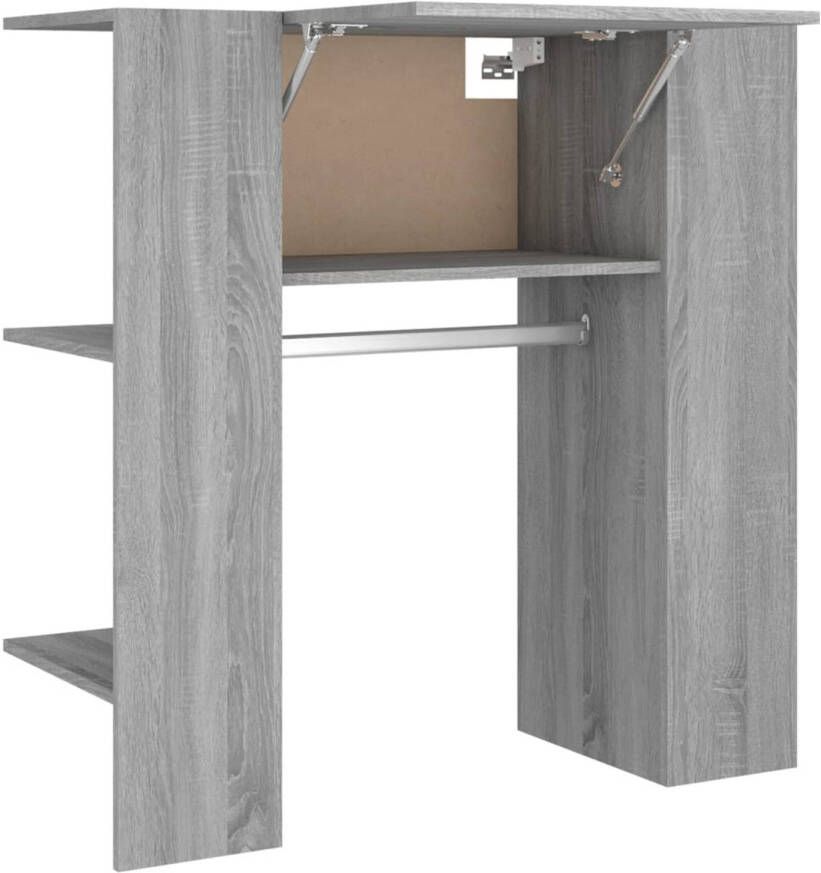 The Living Store Gangkast Classic Kledingkast 97.5 x 37 x 99 cm Grijs Sonoma Eiken - Foto 1