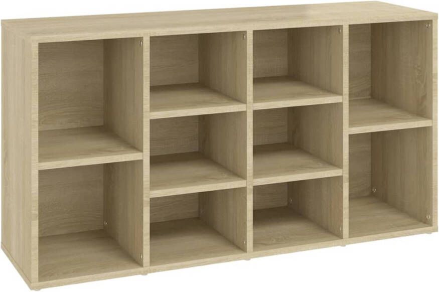 The Living Store Garderobebank Sonoma Eiken 103 x 30 x 54.5 cm Schoenenopberger