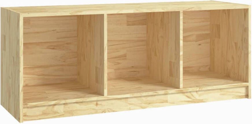The Living Store TV-meubel Massief grenenhout 104x33x41cm Hifi-kast - Foto 1