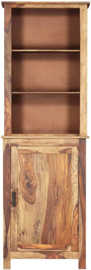 The Living Store Hoge kast Sheeshamhout 60x30x180cm Rustiek trendy duurzaam