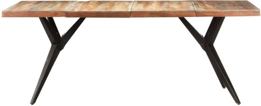 The Living Store Houten Eettafel Gerecycled Hout 200 x 90 x 76 cm
