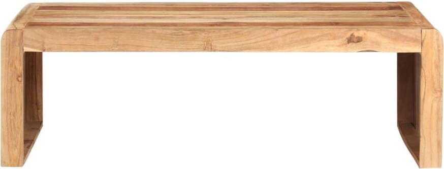 The Living Store houten salontafel rustieke stijl 110 x 63 x 35 cm massief acaciahout