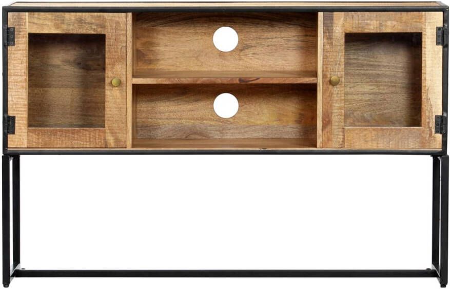 The Living Store Tv-meubel 120x30x75 cm massief gerecycled hout Kast - Foto 1