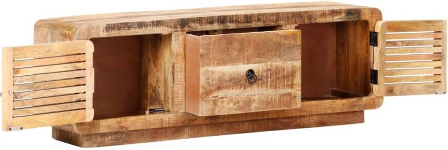 The Living Store Houten TV-meubel 120 x 30 x 40 cm klassieke stijl - Foto 1