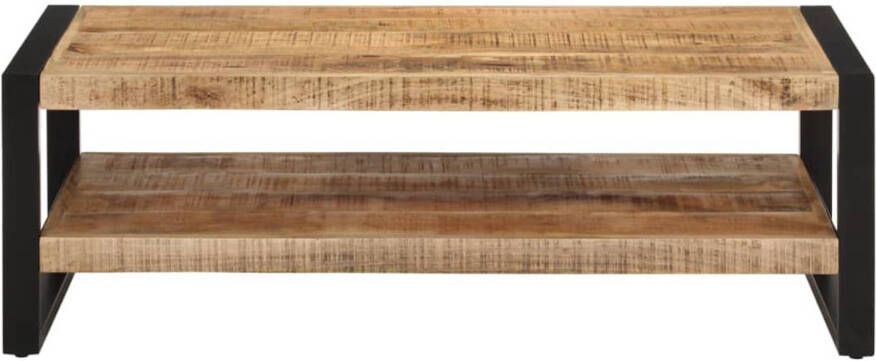 The Living Store Houten Woonkamertafel 120 x 55 x 40 cm Rustieke Charme Woonkamertafel Salontafel Houten Tafel Mangohout Rustic
