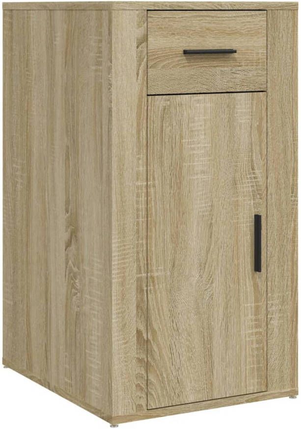 The Living Store Bureaukastje 40x49x75 cm bewerkt hout sonoma eikenkleurig Kast