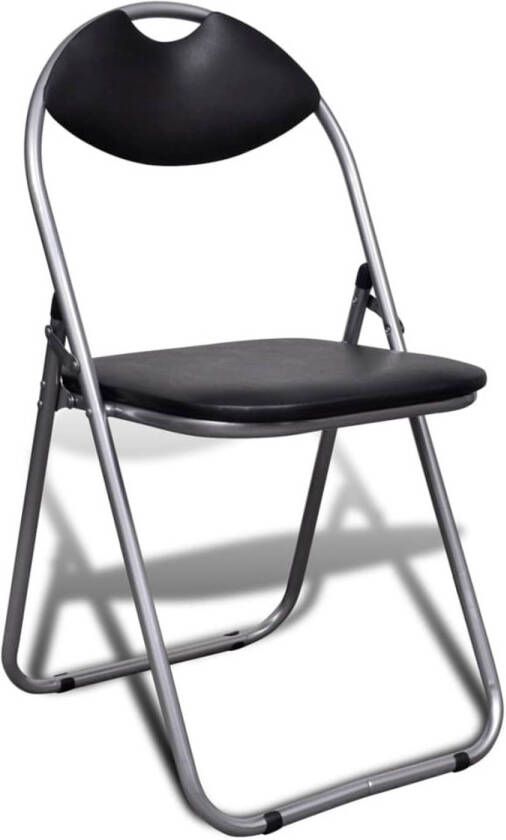 The Living Store Klapstoelen Set Staal en Kunstleer 6 stuks