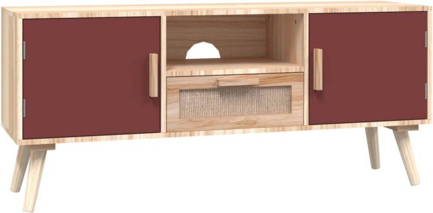 The Living Store Klassieke TV-meubel 105 x 30 x 45 cm Duurzaam bewerkt hout Voldoende opbergruimte