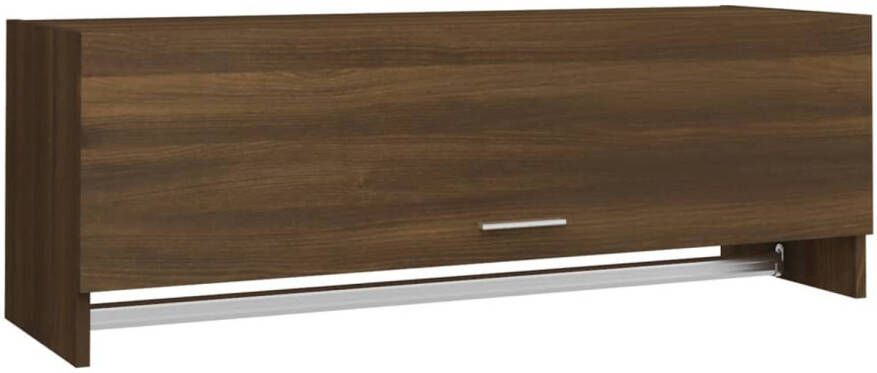 The Living Store Kledingkast Compact 100 x 32.5 x 35 cm Bruineiken - Foto 1