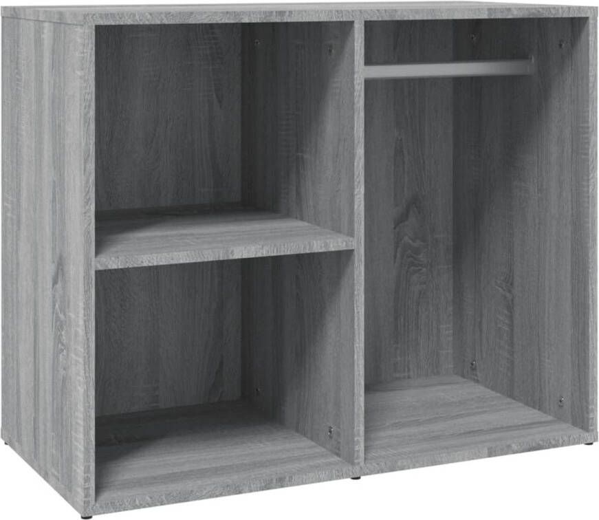 The Living Store Kledingkast Grijs Sonoma Eiken 80 x 40 x 65 cm (B x D x H)