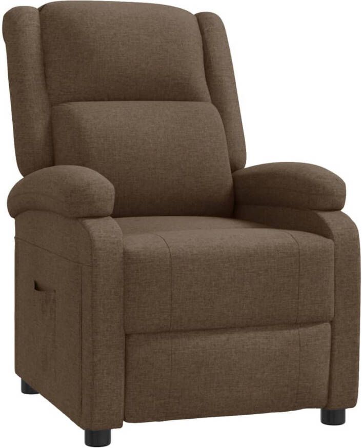 The Living Store Luxe verstelbare fauteuil bruin 71 x 90.5 x 96 cm comfortabel en duurzaam - Foto 1