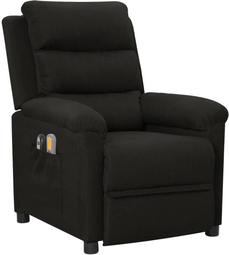 The Living Store Massagefauteuil Elektrisch Verstelbaar Met Massagefunctie Comfortabel en Duurzaam Zwart 74x92x101.5 cm Elektrische Massagestoel Massagefauteuil Relaxfauteuil Ergonomische Stoel Comfortabele Stoel