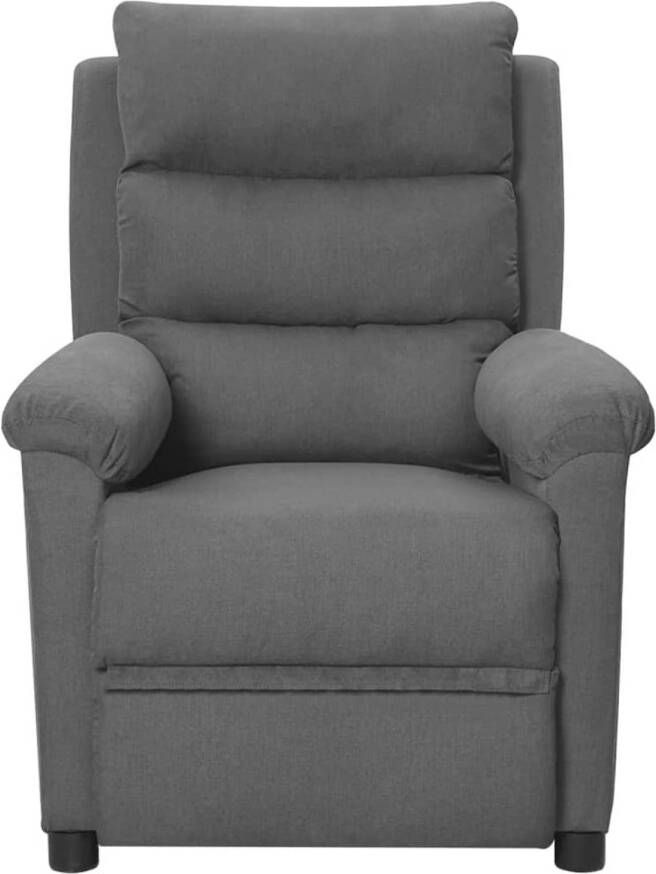 The Living Store Massagefauteuil Verstelbaar 6-punts trillingsmassage Lichtgrijs 74x92x101.5 cm Massagestoel Elektrische Massagestoel Relaxstoel Lounge Stoel Loungestoel