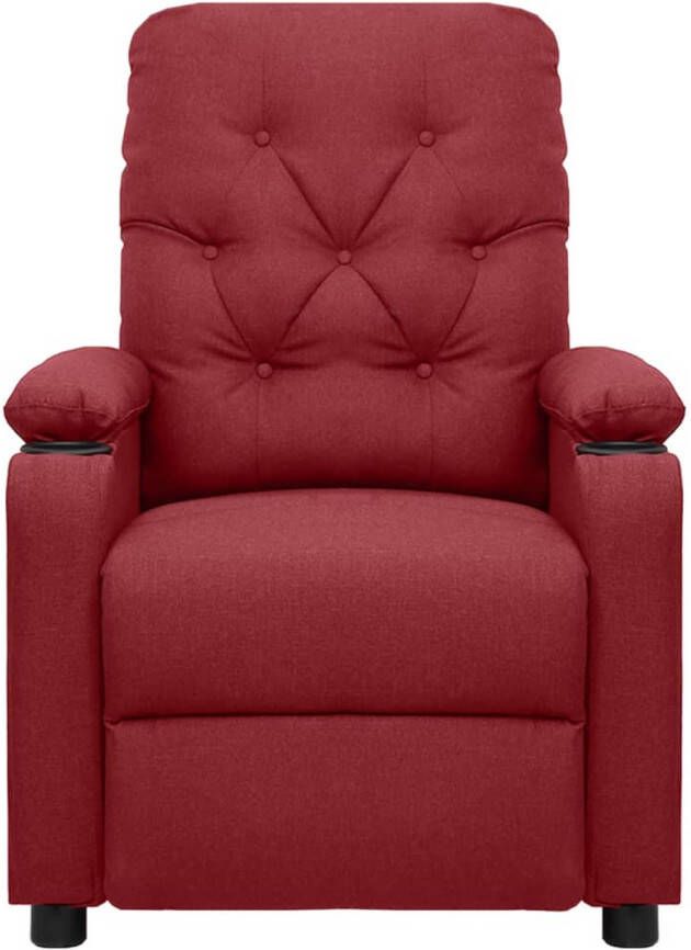 The Living Store Massagefauteuil Verstelbaar 78.5 x 93 x 96.5 cm Wijnrood - Foto 1