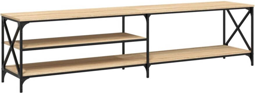 The Living Store Media Meubel Sonoma Eiken 200 x 40 x 50 cm Duurzaam hout en metaal