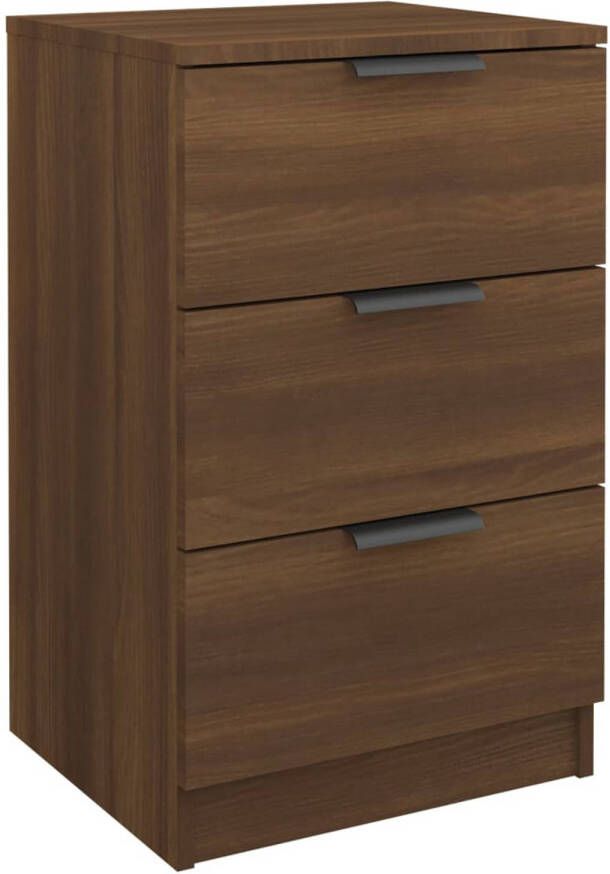 The Living Store Nachtkastje 40 x 36 x 65 cm Bruineiken Bewerkt Hout Nachtkastje Kastje Slaapkamers Houten Meubel Bruine Eiken