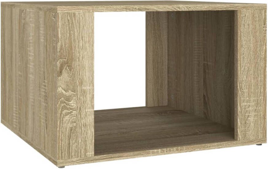 The Living Store Nachtkastje 57x55x36 cm Sonoma eiken hout