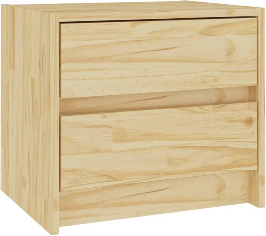 The Living Store Nachtkastje Hout 40 x 30.5 x 35.5 cm Massief grenenhout