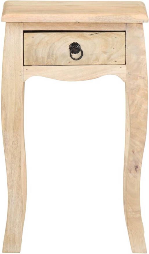 The Living Store Nachtkastje Rustiek Mangohout 28x28x45 cm Massief Mangohout Nachtkastje Mangohout Meubilair Kamermeubilair Slaapkamers