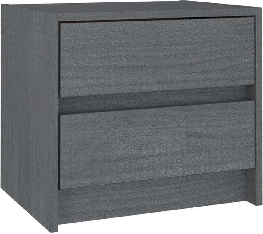 The Living Store Nachtkastje Rustieke Charme Hout 40x30.5x35.5 cm 2 Lades - Foto 1