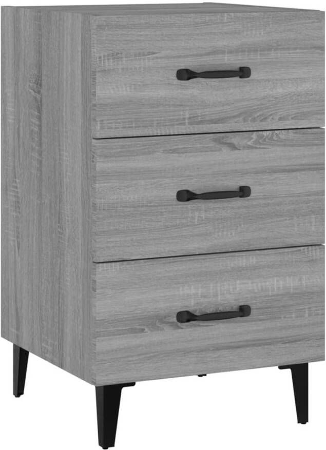 VidaXL The Living Store Nachtkastje Sonoma Eiken 40 x 40 x 66 cm Hoogwaardig materiaal