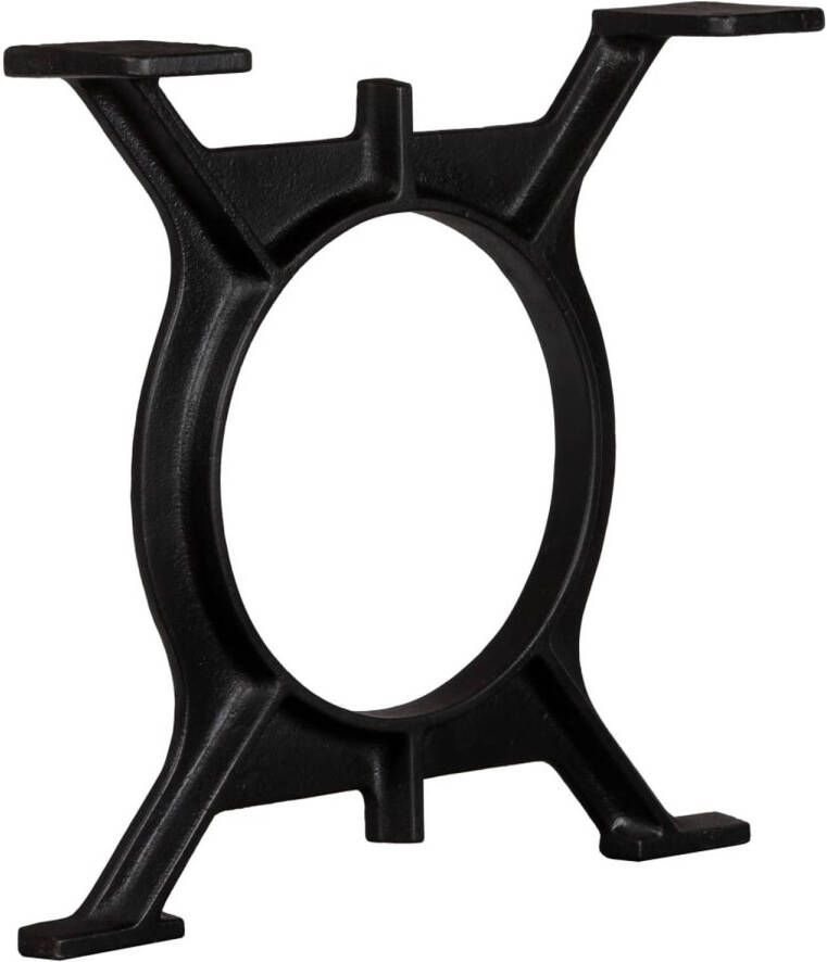 VidaXL The Living Store O-frame salontafelpoten 45 x 42 cm zwart gietijzer