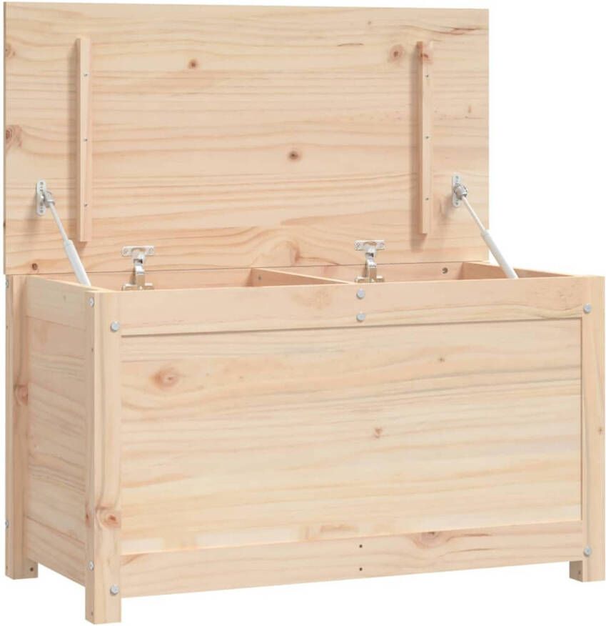 The Living Store Opbergdoos Massief Grenenhout 80 x 40 x 45.5 cm Stevig en Stabiel