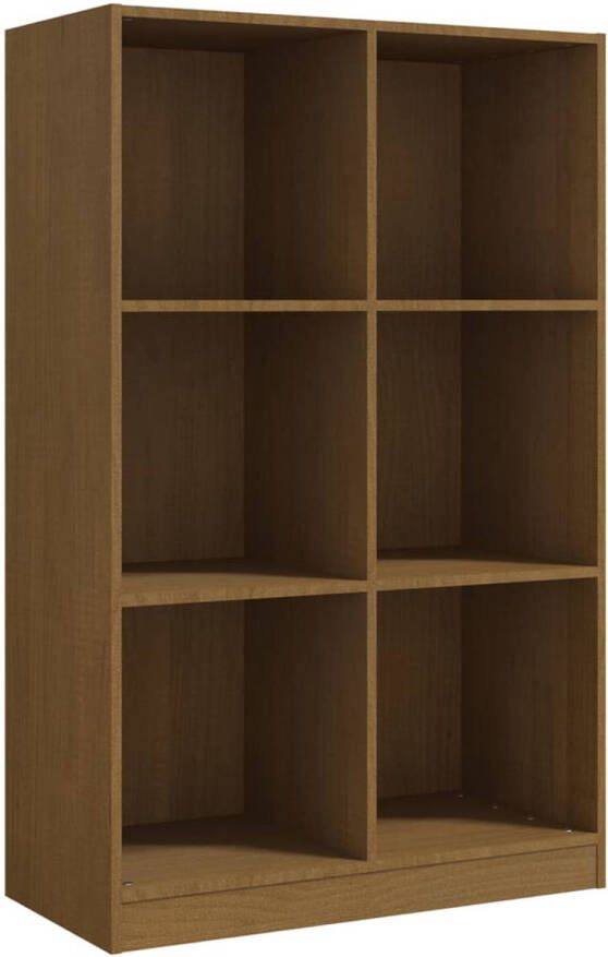 The Living Store Opbergkast Houten Meubel 70 x 33 x 110 cm Honingbruin