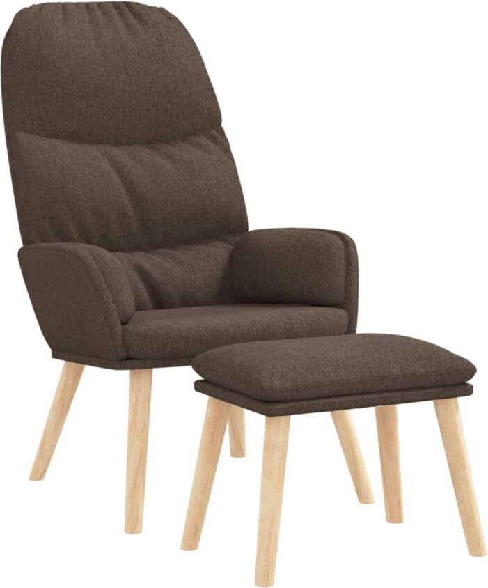 The Living Store Relaxstoel Taupe 70 x 77 x 98 cm Comfortabel materiaal - Foto 1